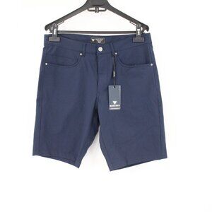 NWT maelreg shorts men's 30 9" proflex performance golf flat front navy pockets